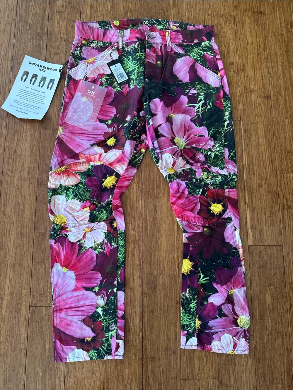 G-Star Raw Men’s Elwood X52 Garden Print Jeans
